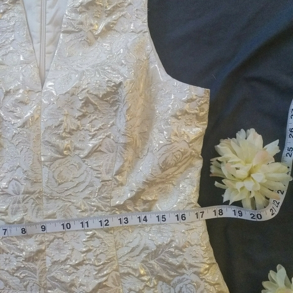 Aidan Mattox Sheath Dress Off White size 12 - Picture 8 of 13